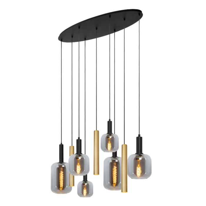 Schwarze Pendelleuchte Modern, Joanet