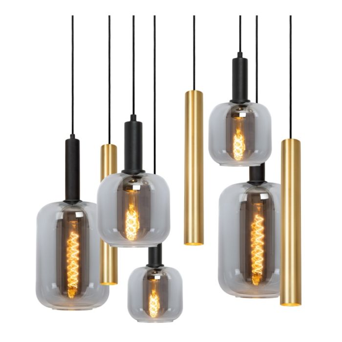 Schwarze Pendelleuchte Modern, Joanet