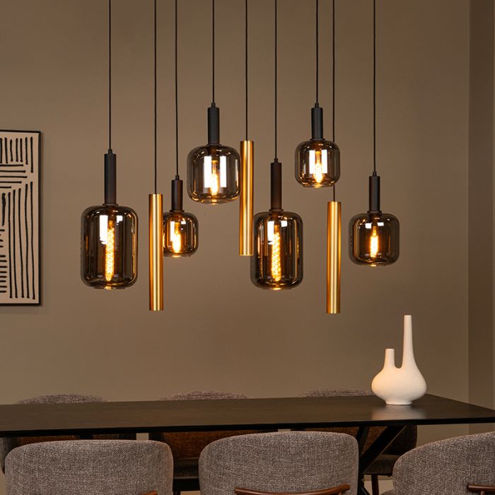 Schwarze Pendelleuchte Modern, Joanet