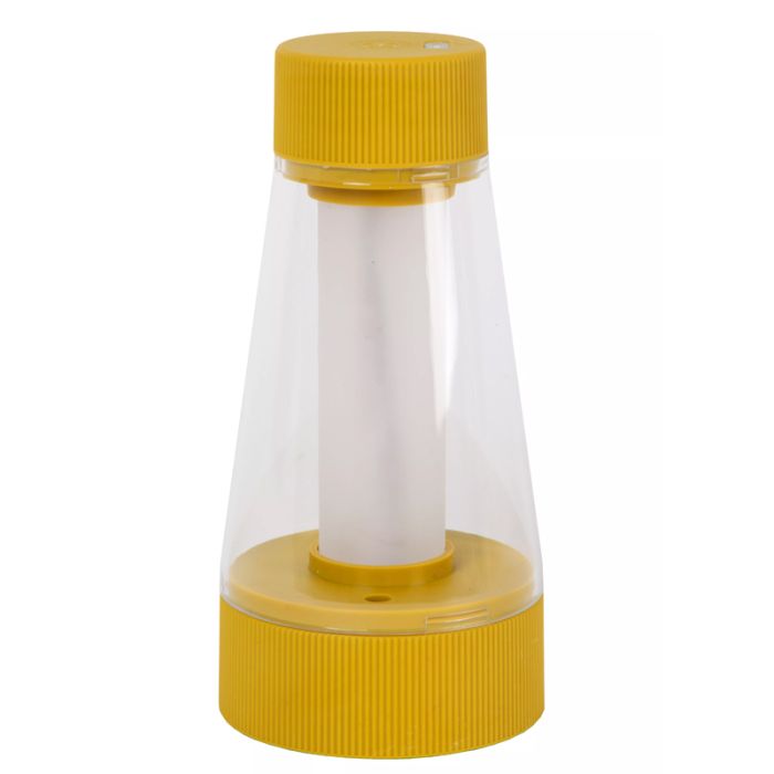 Gelbe aufladbare Außen Tischlampe Modern, Lorali, 1,2W, 2700K LED, IP44, mit Touch-Dimmer