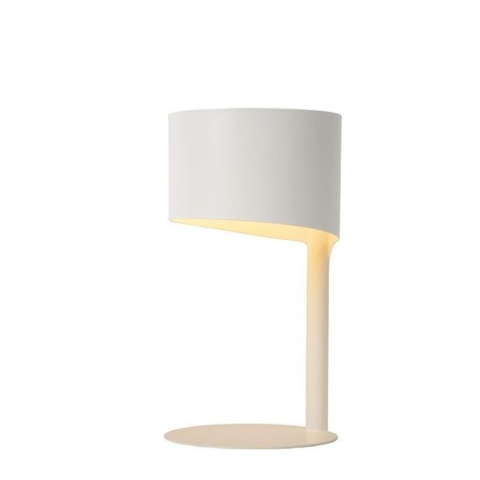 Weiße Tischleuchte Modern, Knulle, mit Schalter