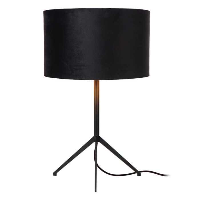 Schwarze Tischleuchte Modern, Tondo, mit Schalter