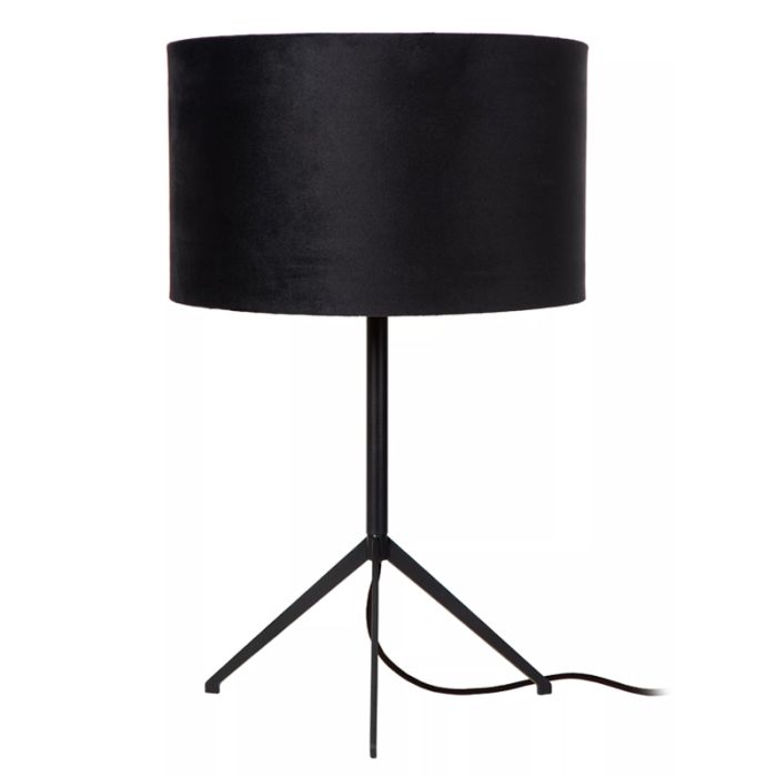 Schwarze Tischleuchte Modern, Tondo, mit Schalter