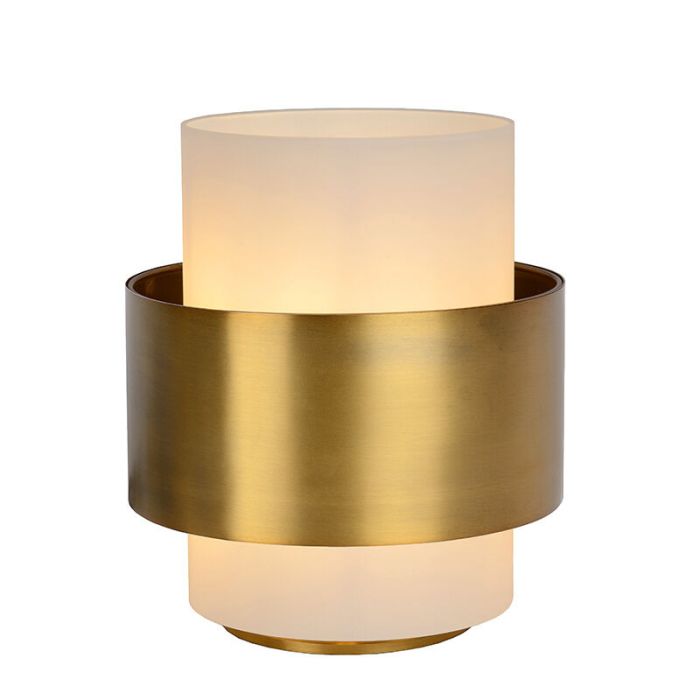 Goldene Tischleuchte Antik, Firmin, mit Schalter