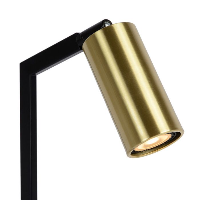 Goldene Tischleuchte Modern, Sybil, mit Schalter
