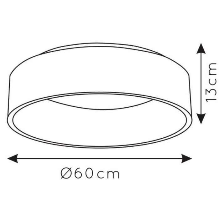 Weiße Deckenlampe Modern, Talowe, 42W, 3000K LED