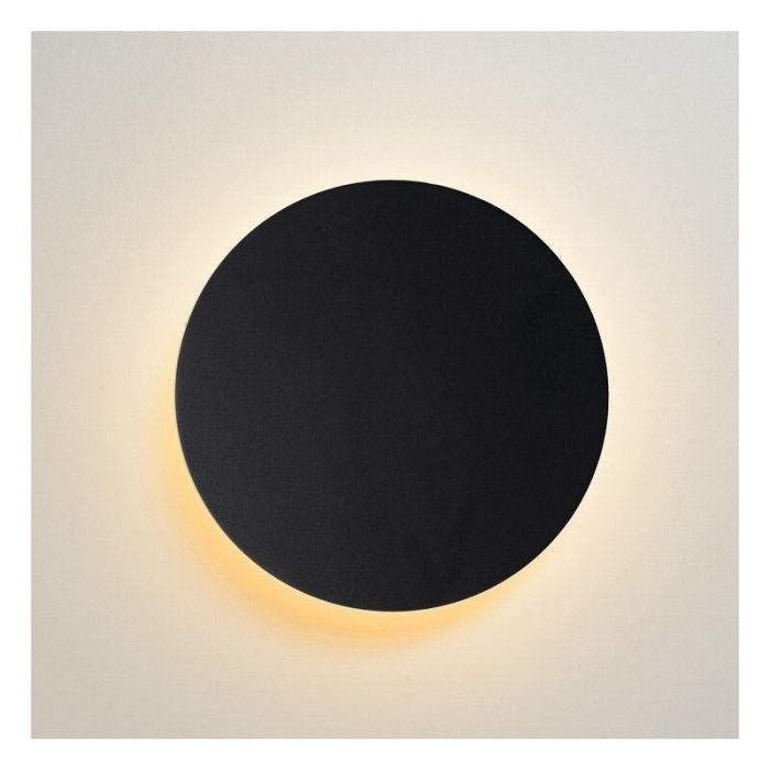 Schwarze Wandleuchte Modern, Eklyps led, 6W, 3000K LED