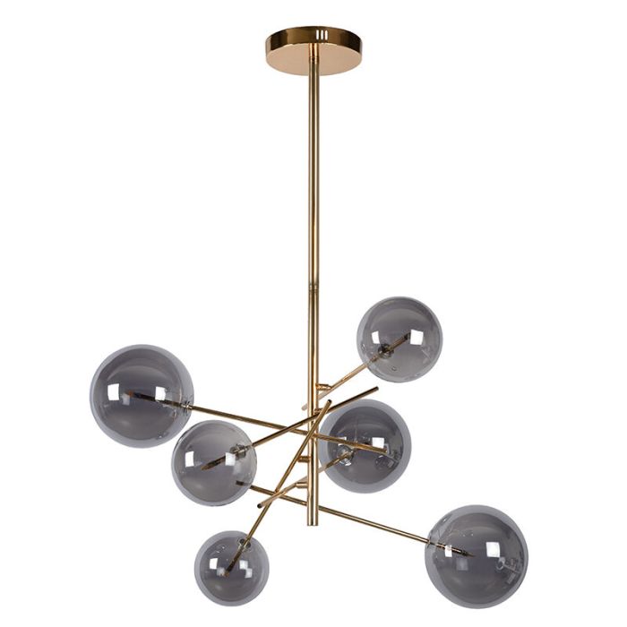 Goldene Pendelleuchte Modern, Alara