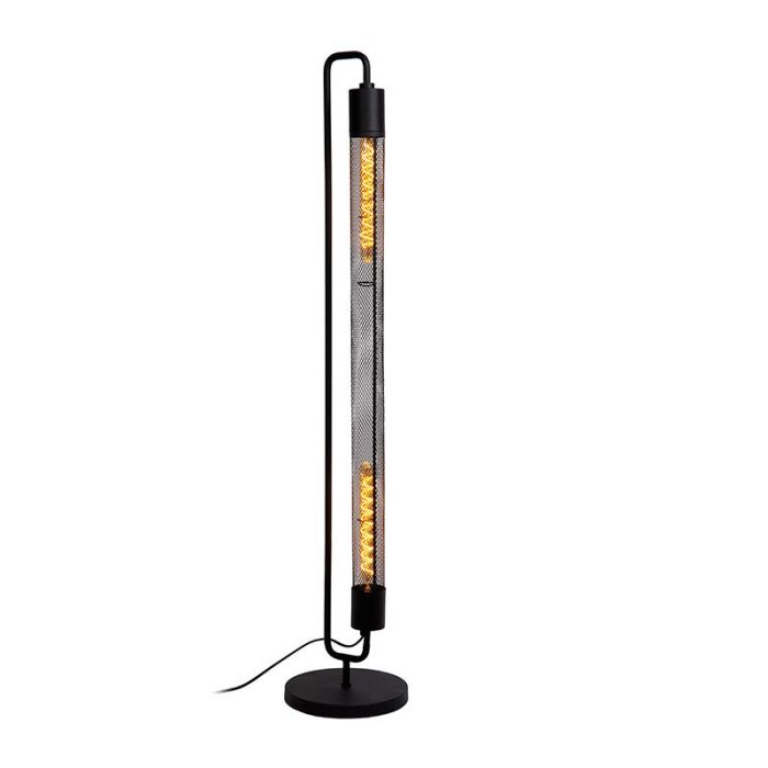 Schwarze Stehlampe Modern, Calixt, mit Schalter