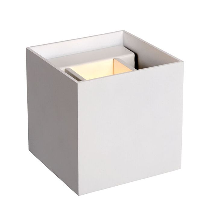 Weiße Up down Wandleuchte Modern, Axi, 6W, 2700K LED, IP54