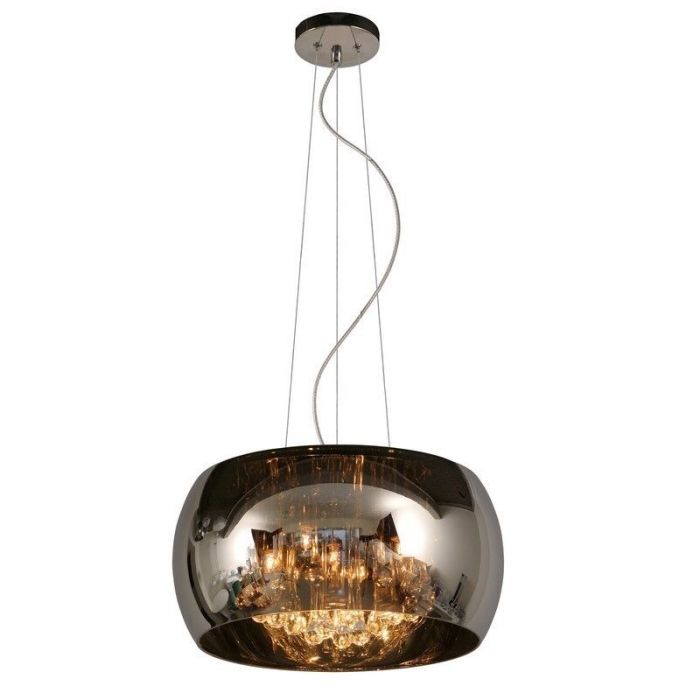 Chrom Pendelleuchte Modern, Pearl