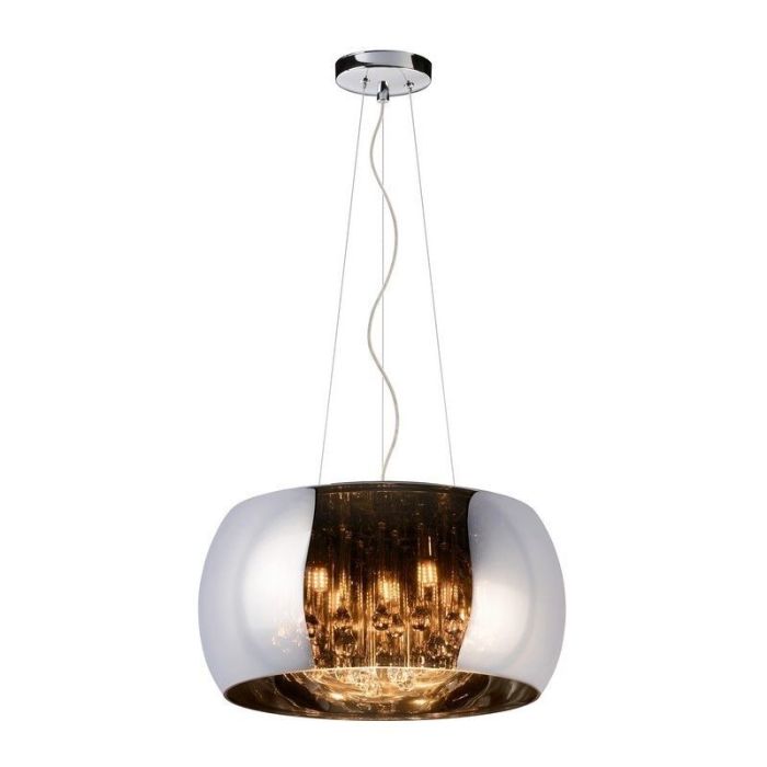 Chrom Pendelleuchte Modern, Pearl