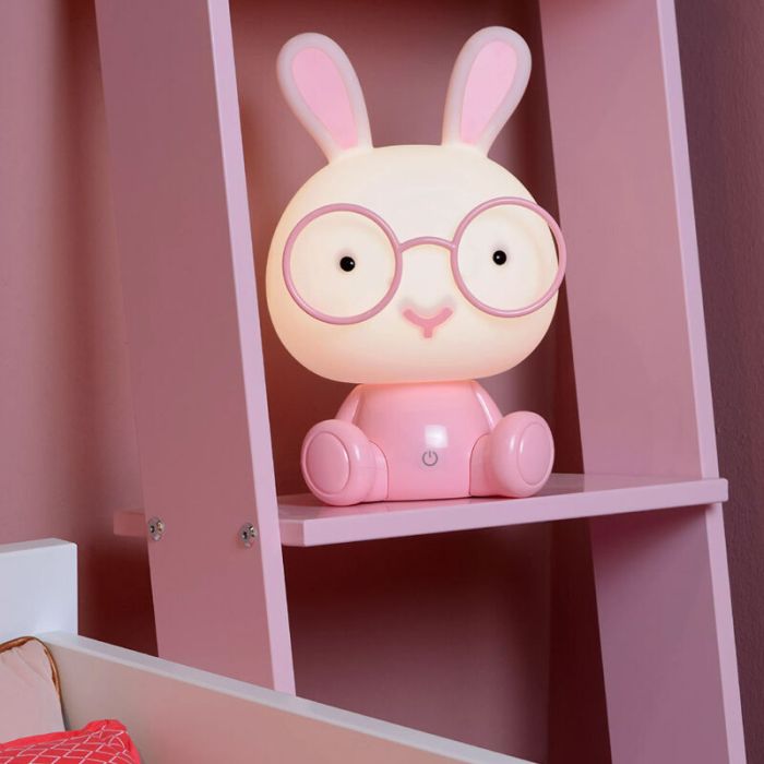 Rosa Kinderzimmer Tischleuchte, Dodo Kaninchen, 3W, 4000K LED