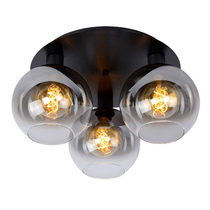 Graue Deckenlampe Retro, Marius