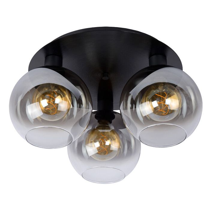 Graue Deckenlampe Retro, Marius