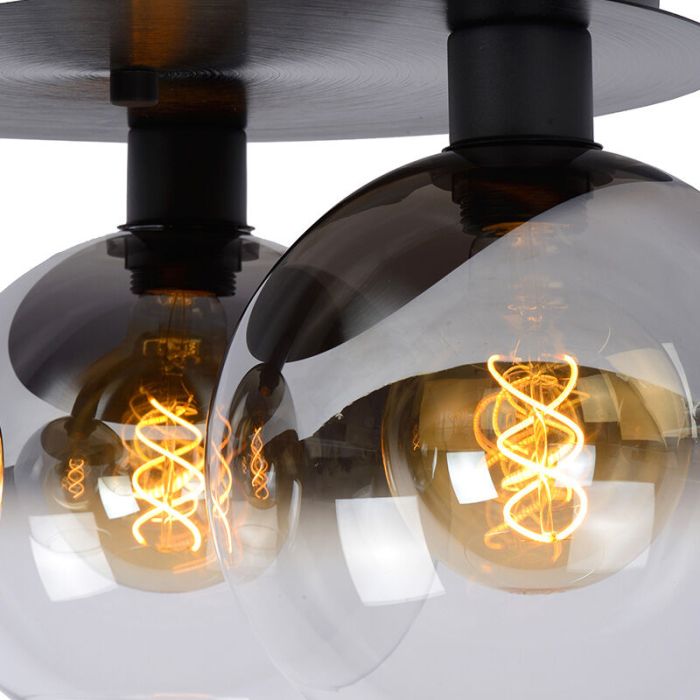 Graue Deckenlampe Retro, Marius