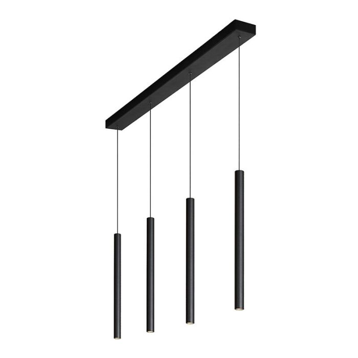 Schwarze Pendelleuchte Modern, Lorenz, 4W, 3000K LED