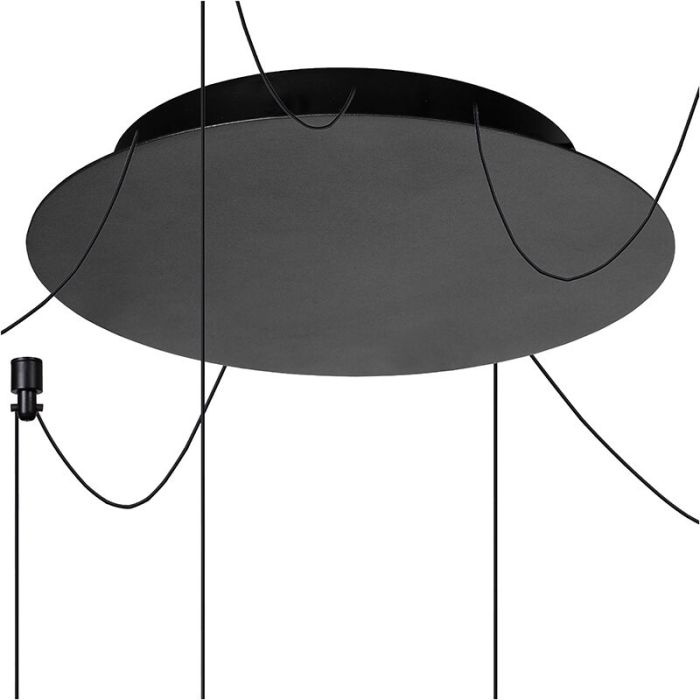 Schwarze Pendelleuchte Modern, Lorenz, 4W, 3000K LED