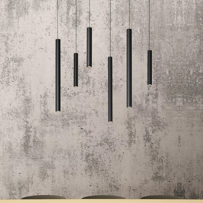 Schwarze Pendelleuchte Modern, Lorenz, 4W, 3000K LED