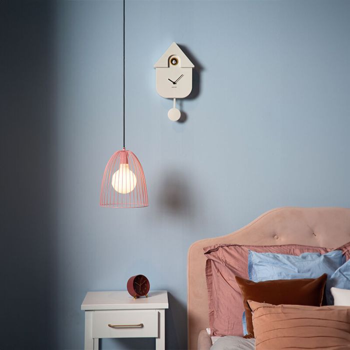 Rosa Kinderzimmer Pendelleuchte Metall, Macarons