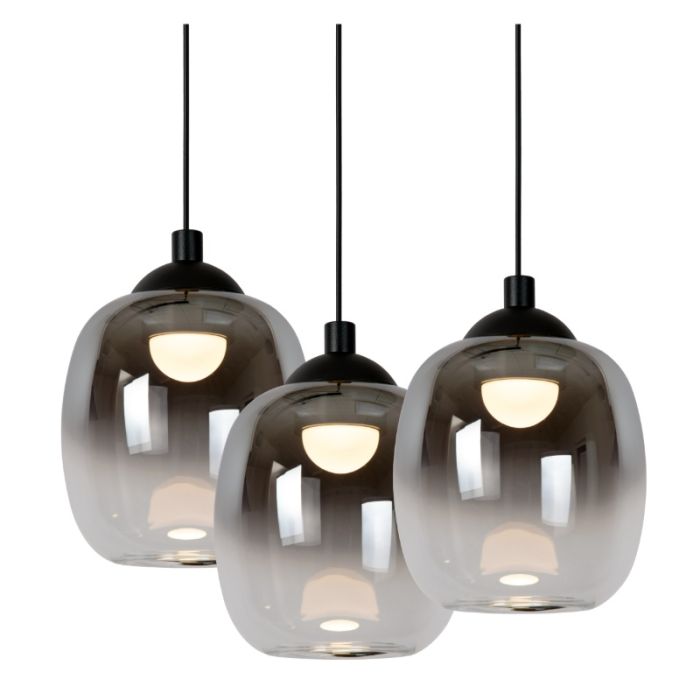 Graue Pendelleuchte Modern, Tamino, 5,2W, 3000K LED