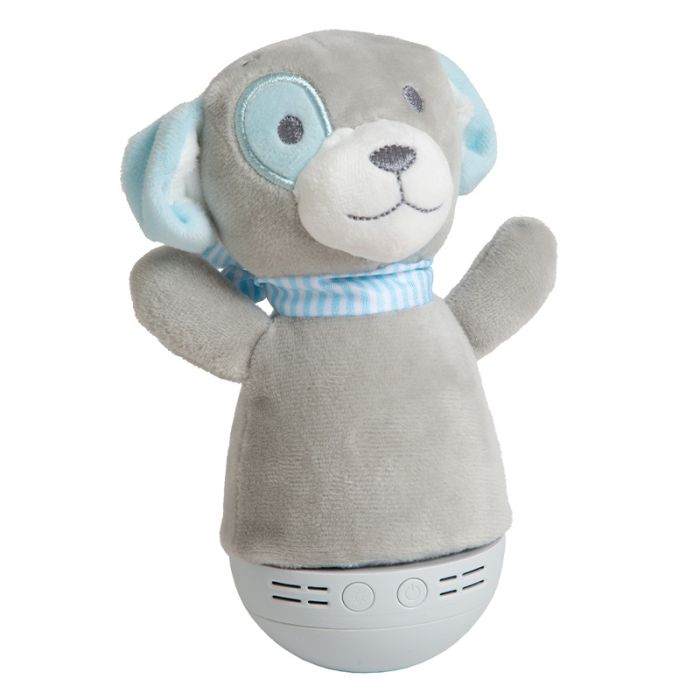 Graue Kinderzimmer Tischleuchte Modern, Dolly, 3W, RGB LED, mit Schalter