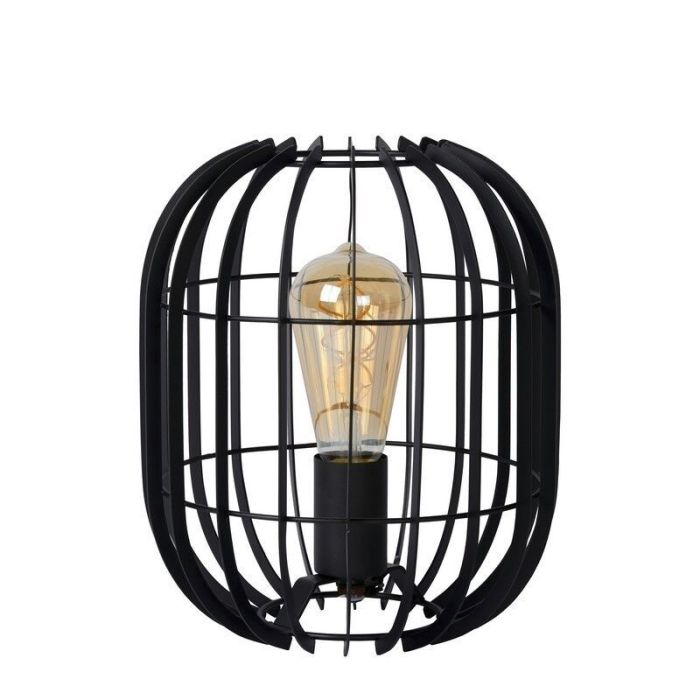 Schwarze Tischleuchte Modern, Reda, mit Schalter