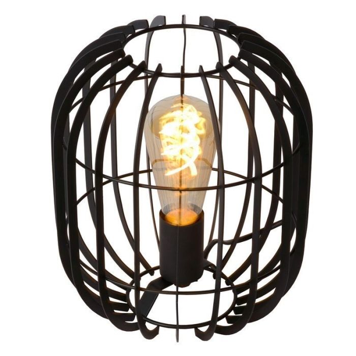 Schwarze Tischleuchte Modern, Reda, mit Schalter