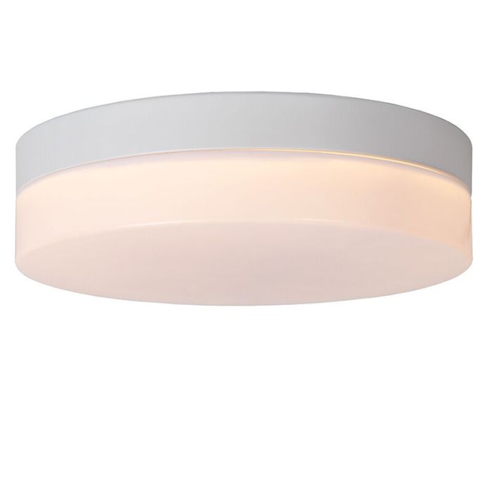Weiße Badezimmer Deckenleuchte Kunststoff, Biskit, 12W, 2700K LED, IP44