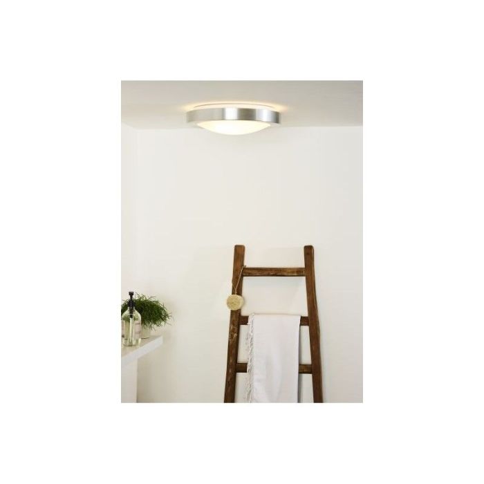 Silberne Deckenlampe Aluminium, Fresh, IP44
