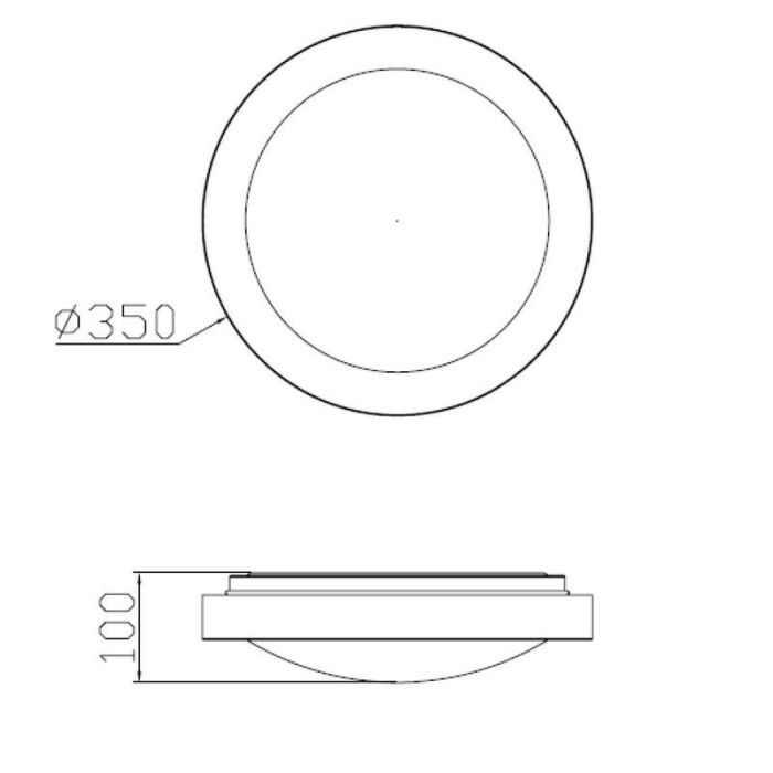 Silberne Deckenlampe Aluminium, Fresh, IP44