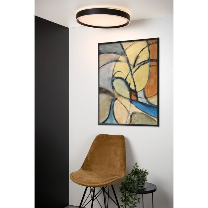 Schwarze Deckenlampe Modern, Nuria, 36W, 2700K LED