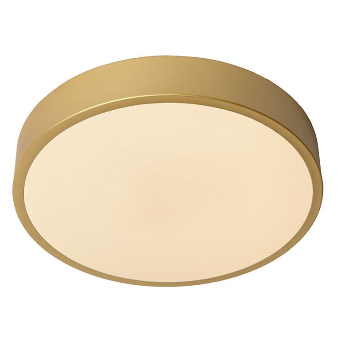 Goldene Deckenlampe Modern, Unar, 18W, 2700K LED, 3-stufig dimmbar