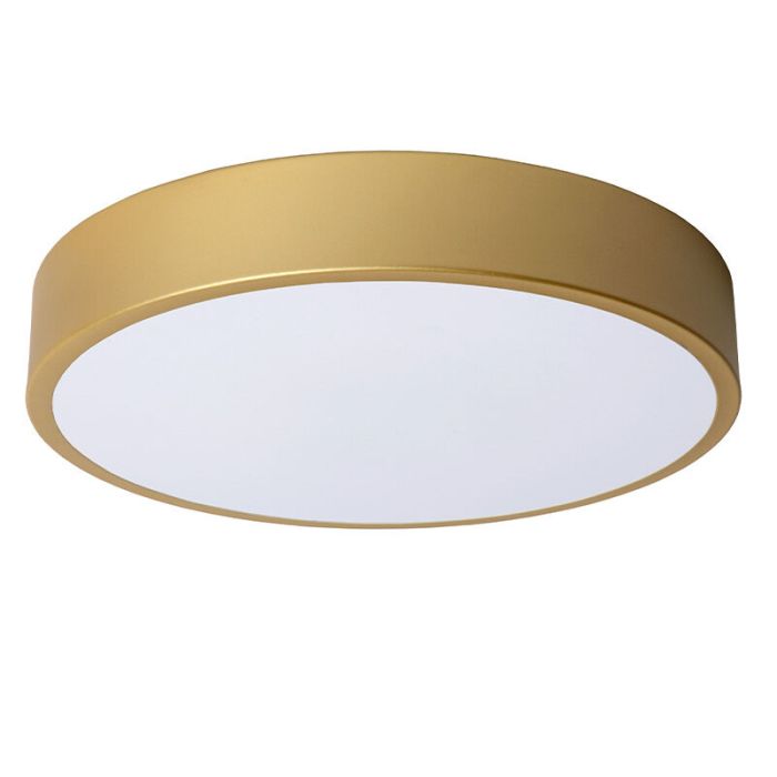 Goldene Deckenlampe Modern, Unar, 18W, 2700K LED, 3-stufig dimmbar