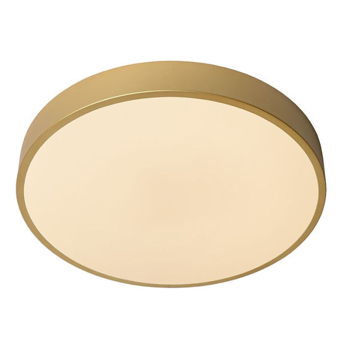 Goldene Deckenlampe Modern, Unar, 24W, 2700K LED, 3-stufig dimmbar