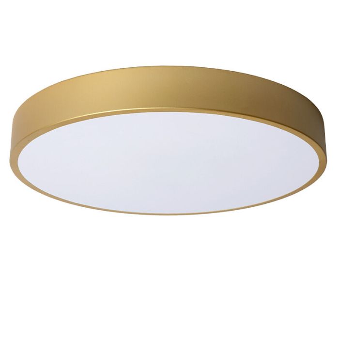 Goldene Deckenlampe Modern, Unar, 24W, 2700K LED, 3-stufig dimmbar