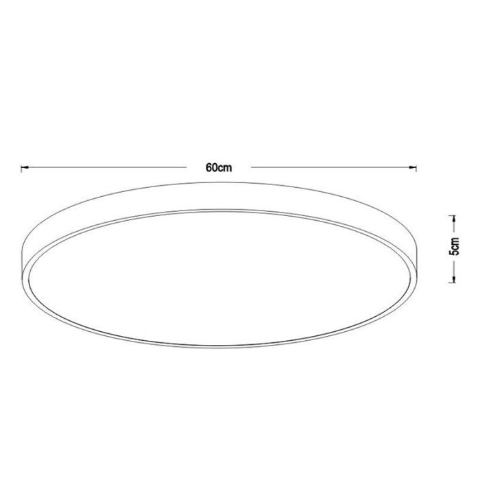 Goldene Deckenlampe Modern, Unar, 60W, 2700K LED, 3-stufig dimmbar