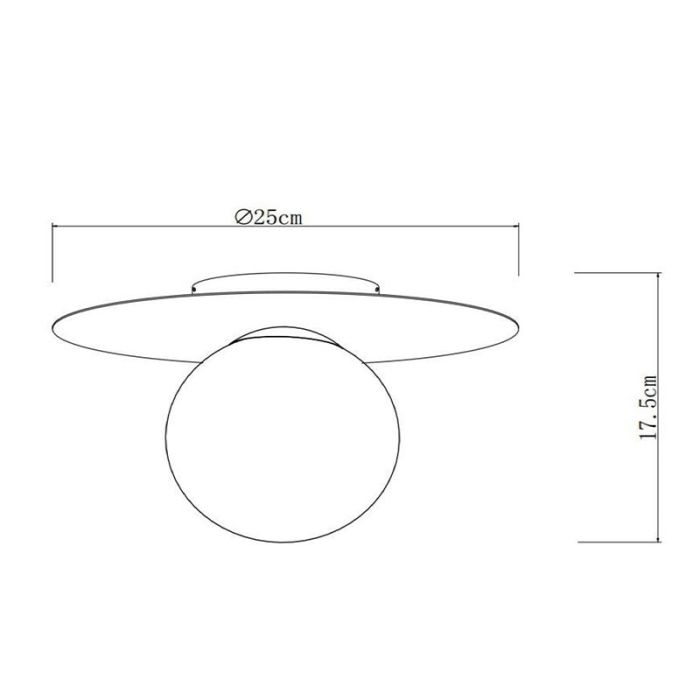 Weiße Deckenlampe Modern, Tricia