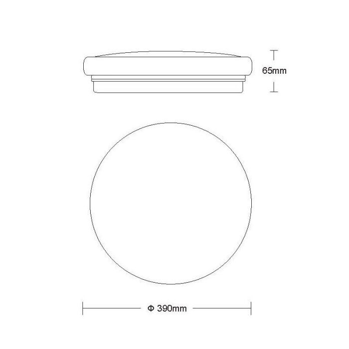 Weiße Deckenlampe Modern, Otis, 32W, 3000K LED