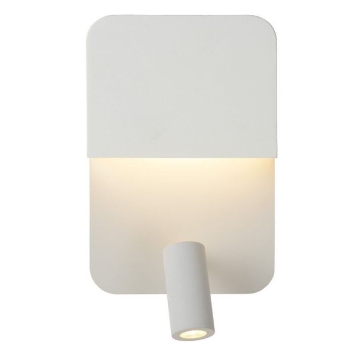 Weiße Wandleuchte Modern, Boxer, 5W, 3000K LED, mit Schalter