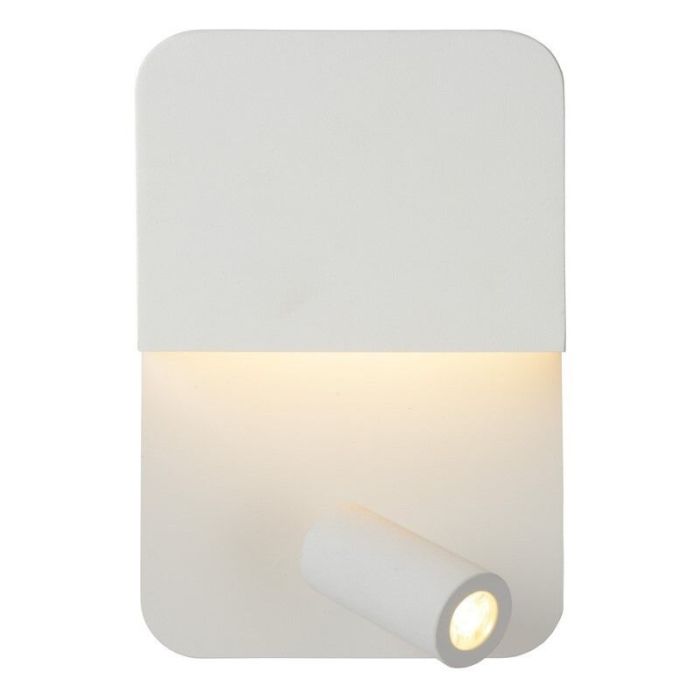 Weiße Wandleuchte Modern, Boxer, 5W, 3000K LED, mit Schalter