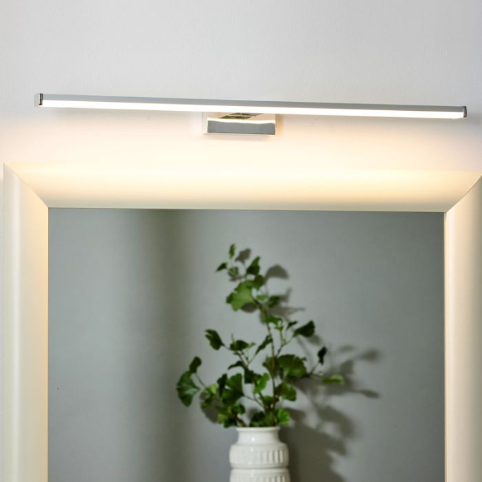 Chrom Spiegelbeleuchtung Modern, Onno, 12W, 3000K LED, IP44