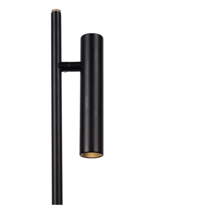 Schwarze Leselampe Stehlampe Modern, Philon, 4,5W, 3000K LED, mit Touch-Dimmer