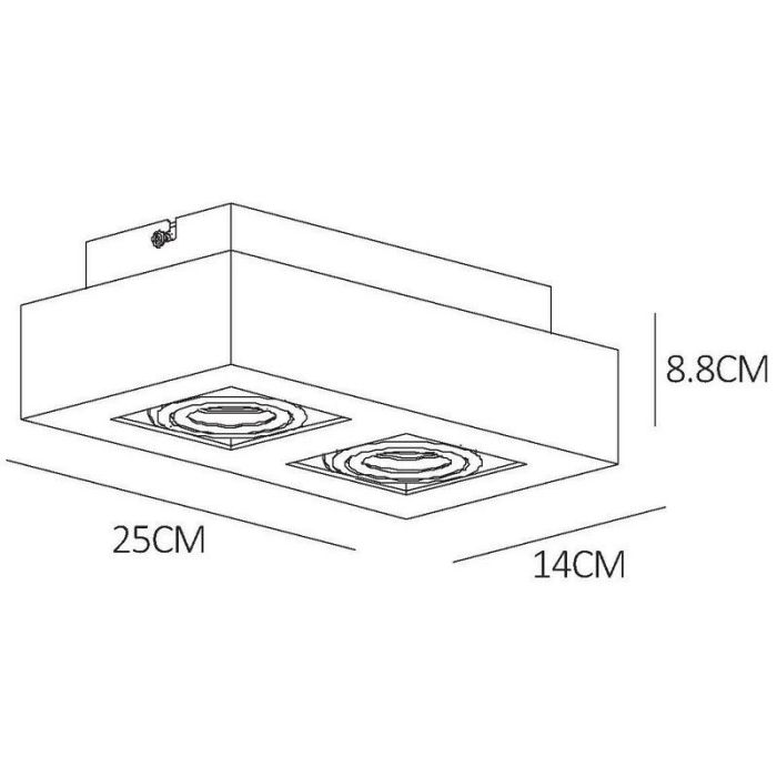 Schwarze Deckenstrahler Modern, Xirax