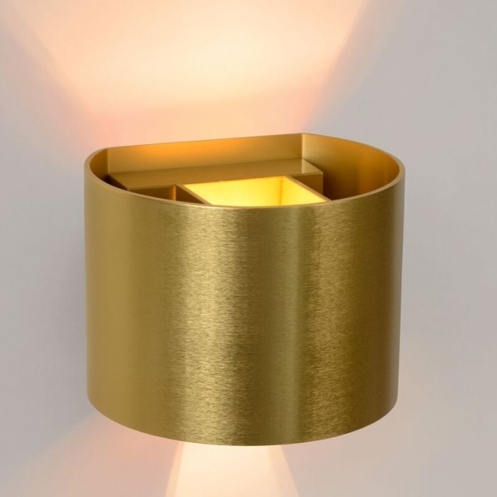 Goldene Wandleuchte Modern, Xio