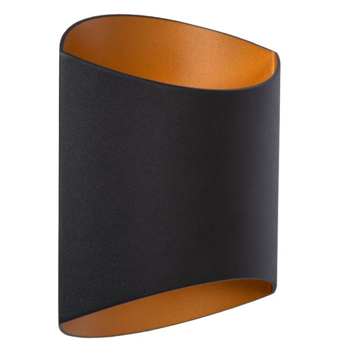 Schwarze Up down Wandleuchte Modern, Diletta