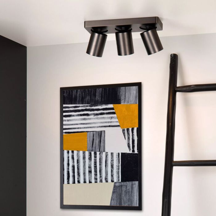 Schwarze Deckenstrahler Modern, Nigel