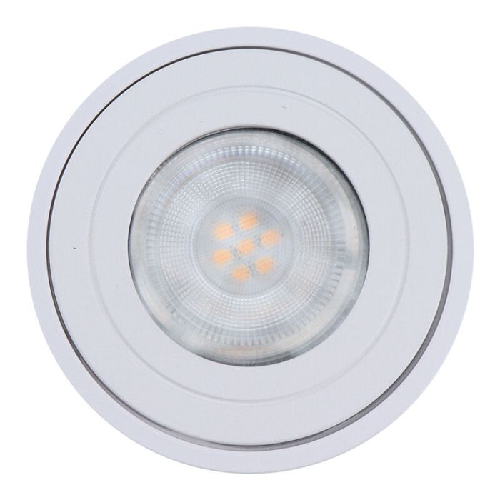 Moderne Smart Deckenleuchte Weiß, Alion, IP44, 4,5W, RGBW