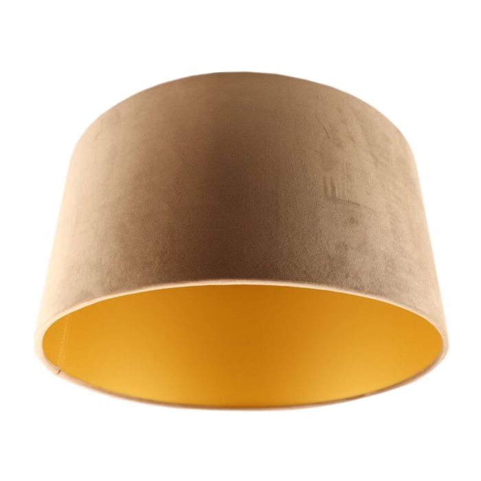 Taupe Lampenschirm Milene, Stoff, modern