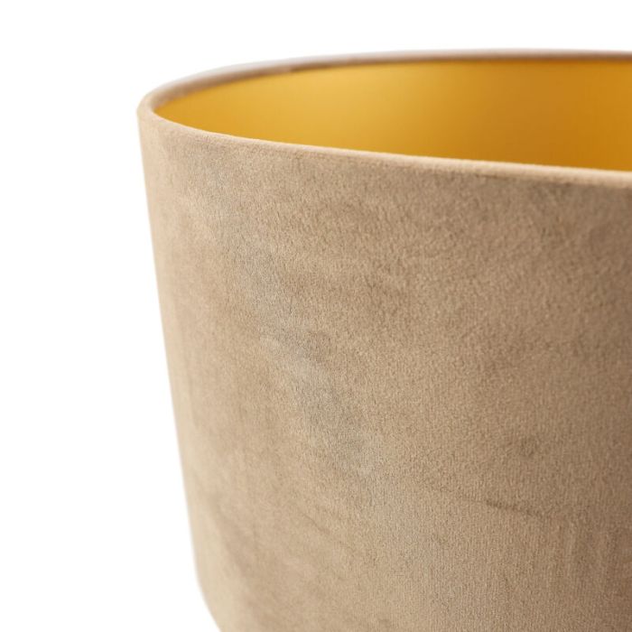 Taupe Lampenschirm Milene, Stoff, modern